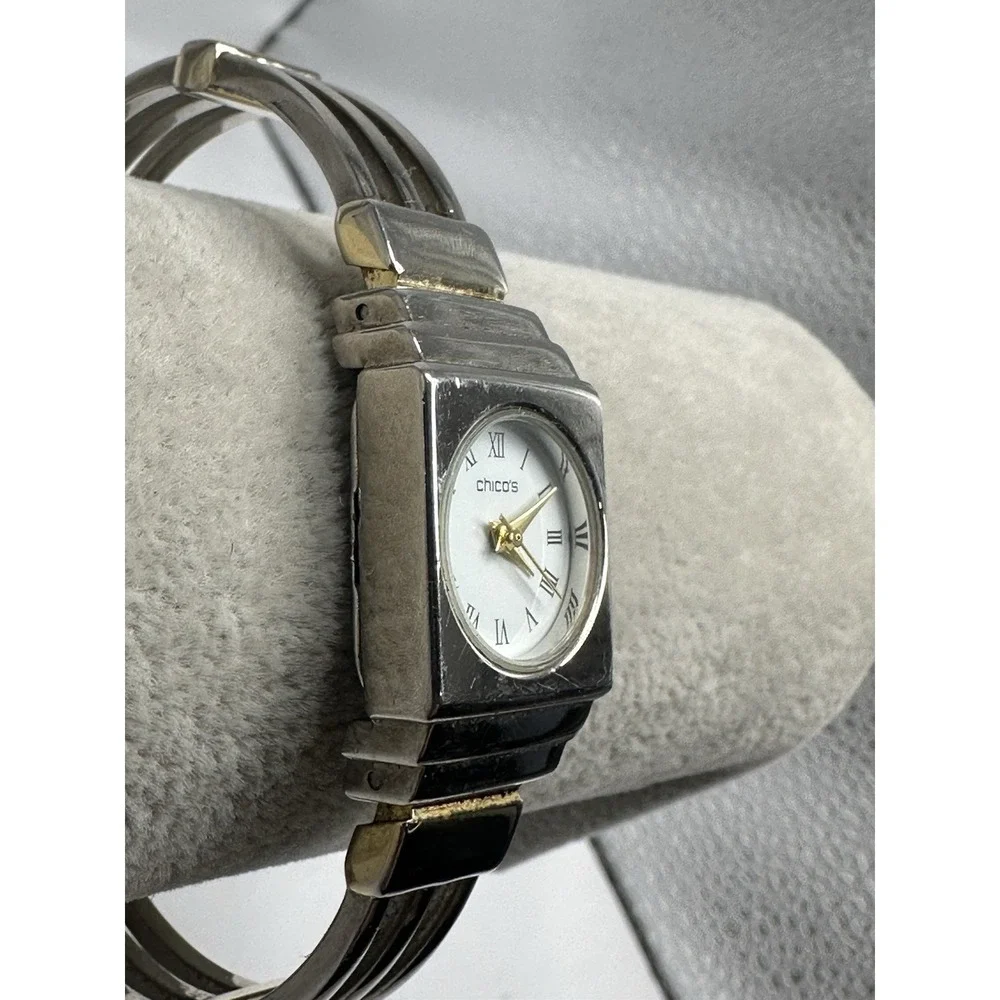Chico's Ladies Cuff Bangle Watch New Battery 19MM‎ 6.25